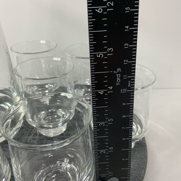 VINTAGE MCM SASAKI Crystal glass martini set - Picture 4 of 6